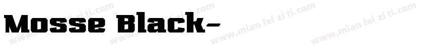 Mosse Black字体转换